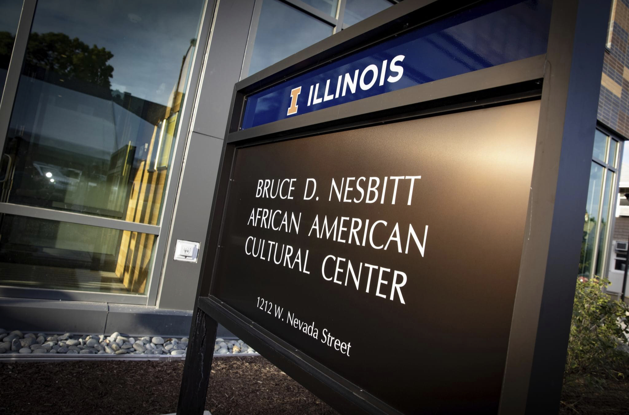 Photo of Bruce D. Nesbitt African American Cultural Center sign.